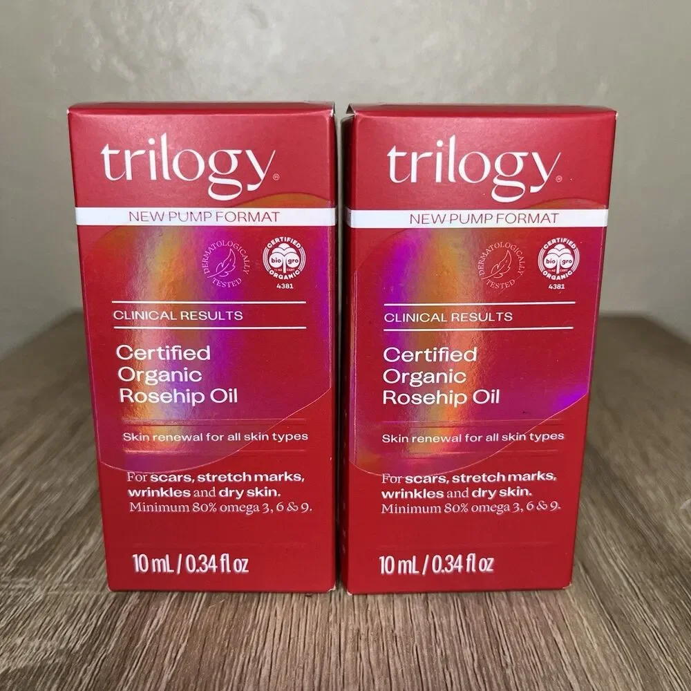 Trilogy Certified Organic Rosehip Oil Lot Wrinkles Scars Exp 01/28 45 Ml/1.5 Oz